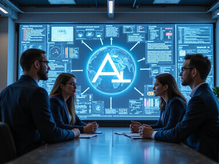 機械学習トレーニングとサポートの概念画像