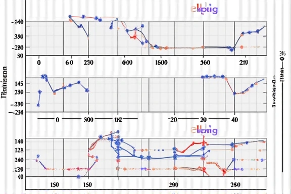 市場予測のグラフとデータ分析