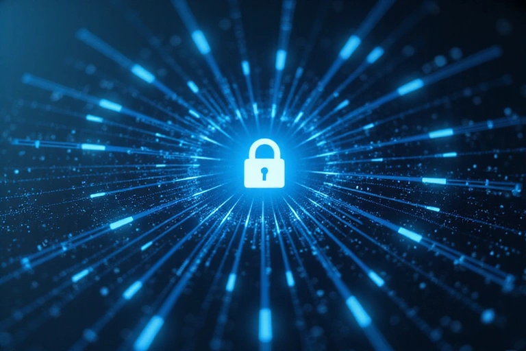 デジタルセキュリティと不正検知の概念図